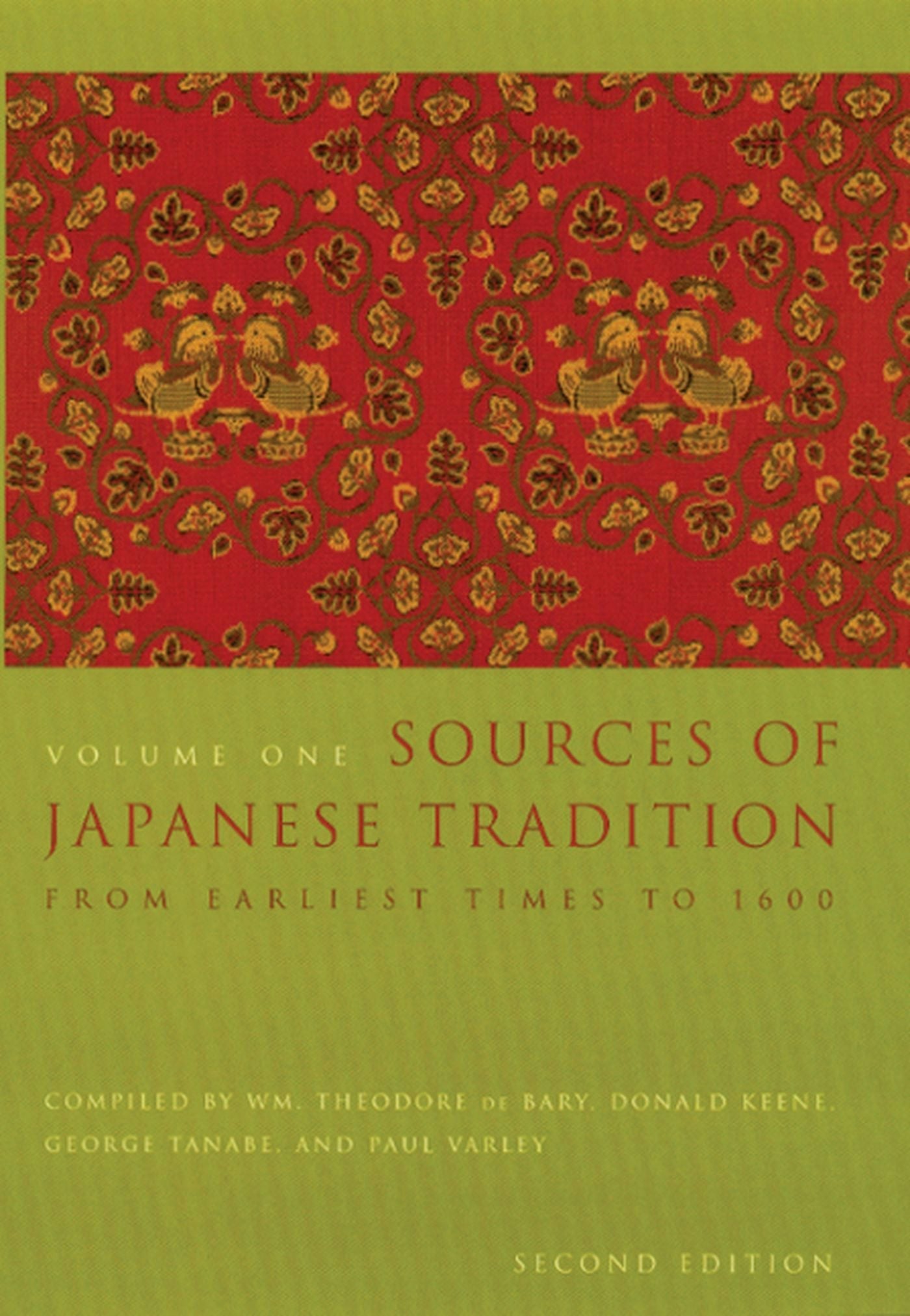 Book cover image for Sources of Japanese Tradition ISBN: 9780231121392