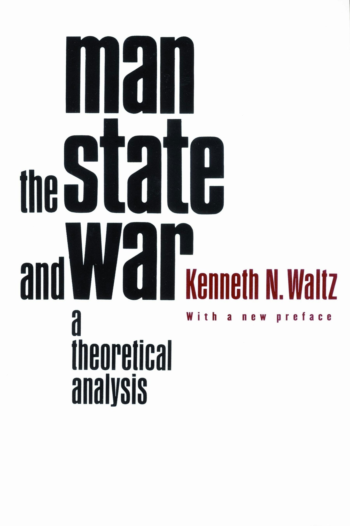 Book cover image for Man, the State, and War ISBN: 9780231125376