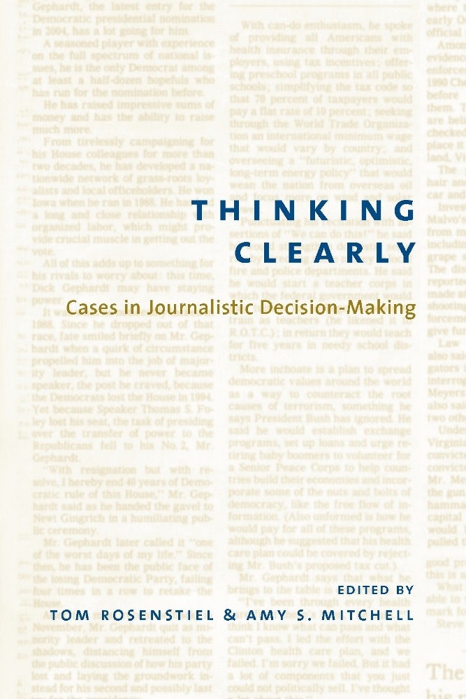 Book cover image for Thinking Clearly ISBN: 9780231125888