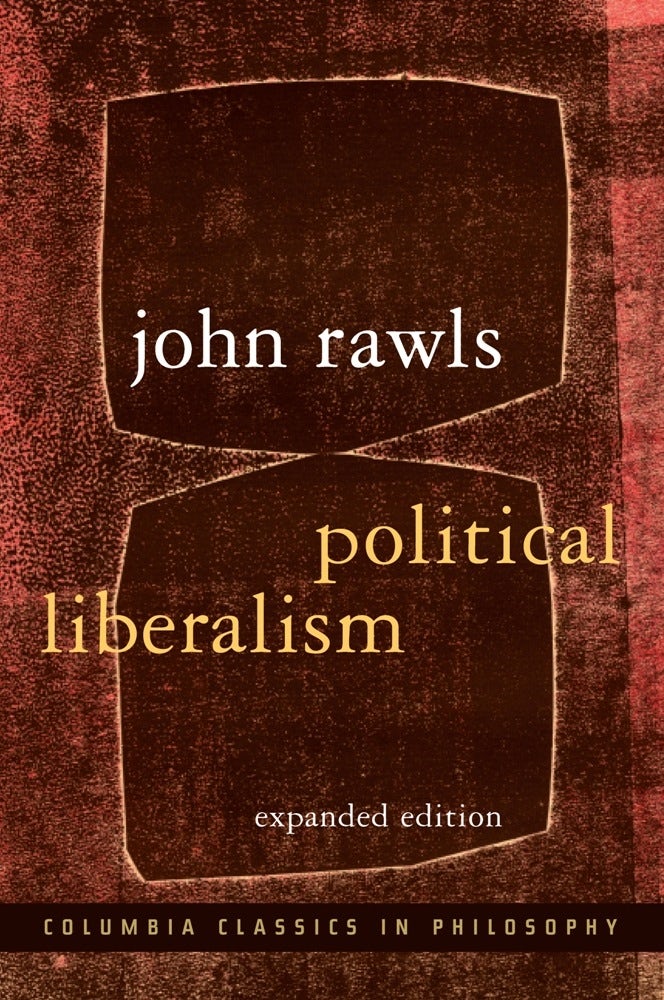 Book cover image for Political Liberalism ISBN: 9780231130882