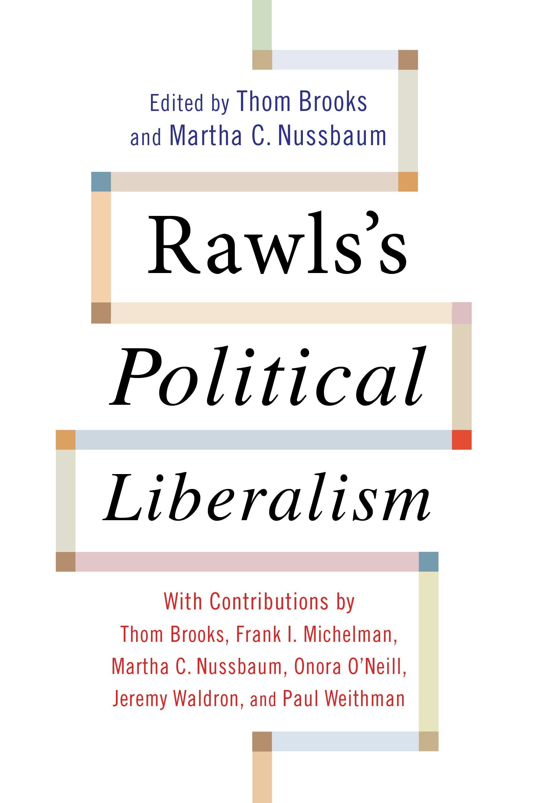 Book cover image for Rawls's Political Liberalism ISBN: 9780231149709
