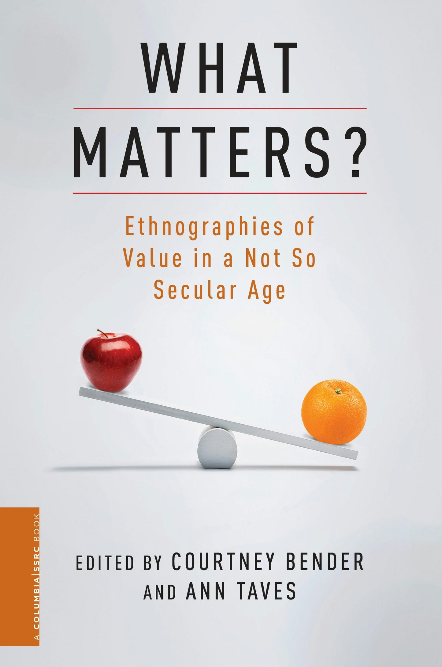 Book cover image for What Matters? ISBN: 9780231156851