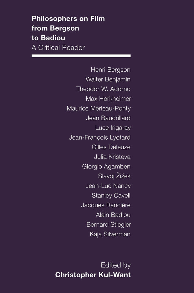 Cover image for Philosophers on Film from Bergson to Badiou, isbn: 9780231176026