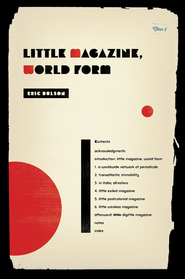 Cover image for Little Magazine, World Form, isbn: 9780231179775