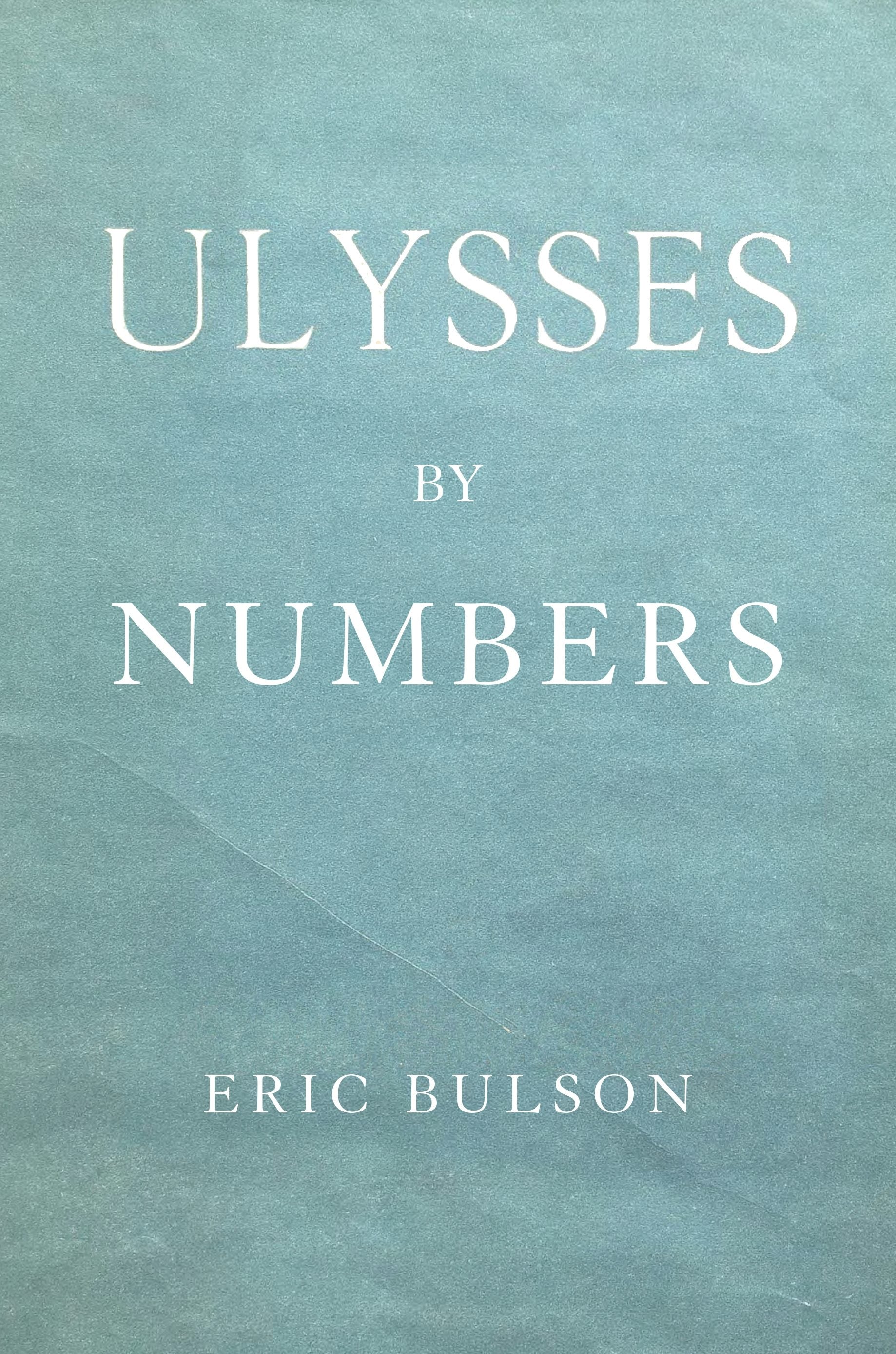 Book cover image for Ulysses by Numbers ISBN: 9780231186056