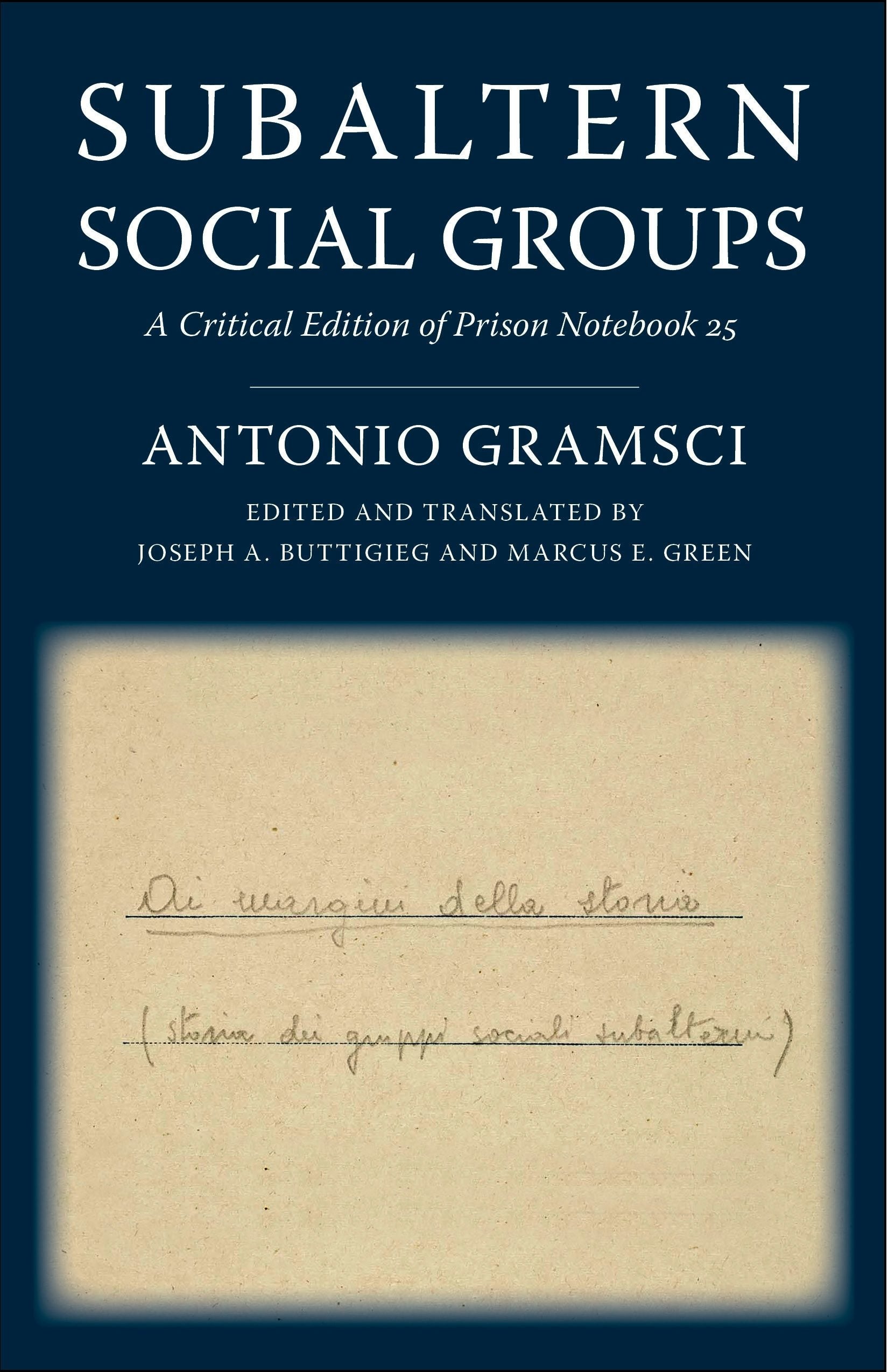 Book cover image for Subaltern Social Groups ISBN: 9780231190398