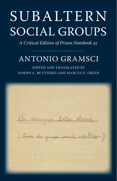 Cover image for Subaltern Social Groups, isbn: 9780231190398