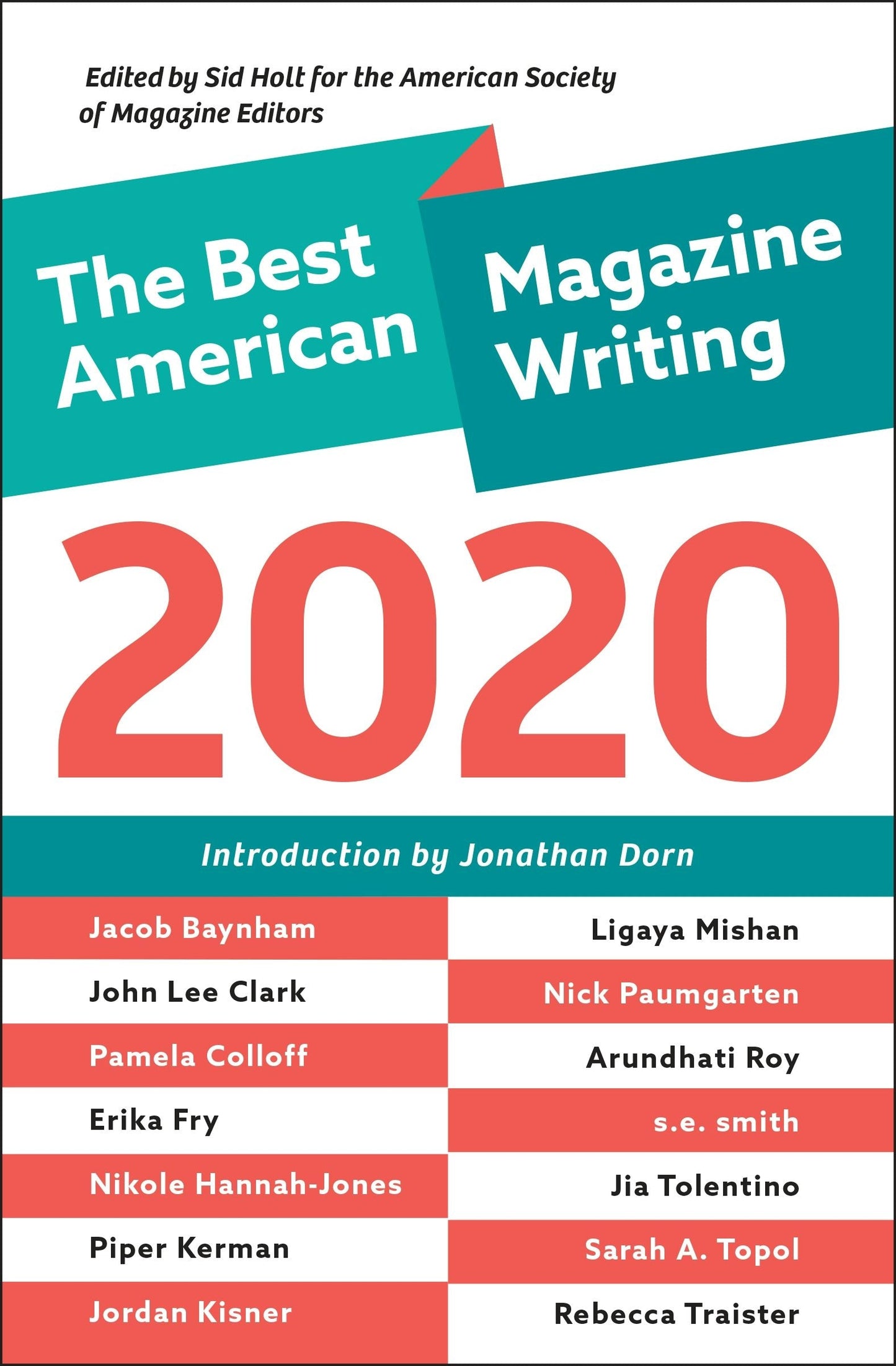Book cover image for The Best American Magazine Writing 2020 ISBN: 9780231198011