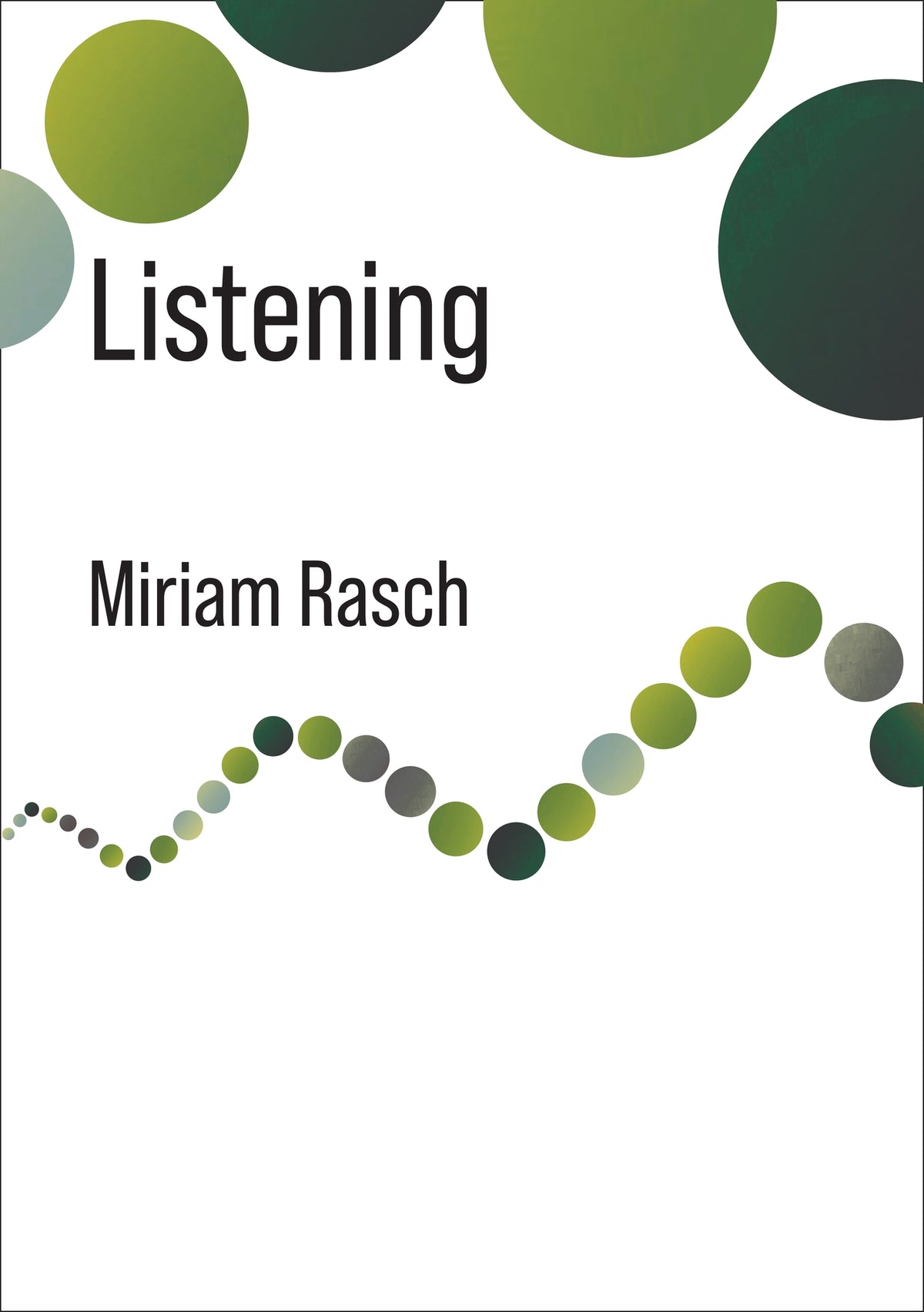Cover image for Listening ISBN 9780231222327