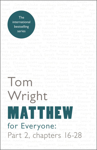 Cover image for Matthew for Everyone Part 2, isbn: 9780281062706