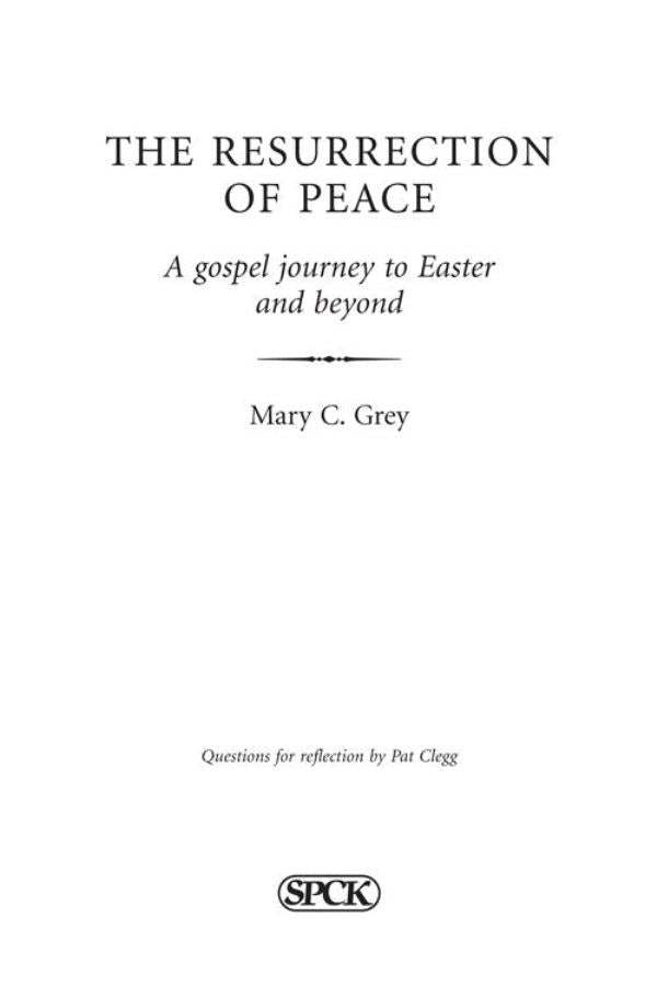 Cover image for Resurrection of Peace, The, isbn: 9780281066384
