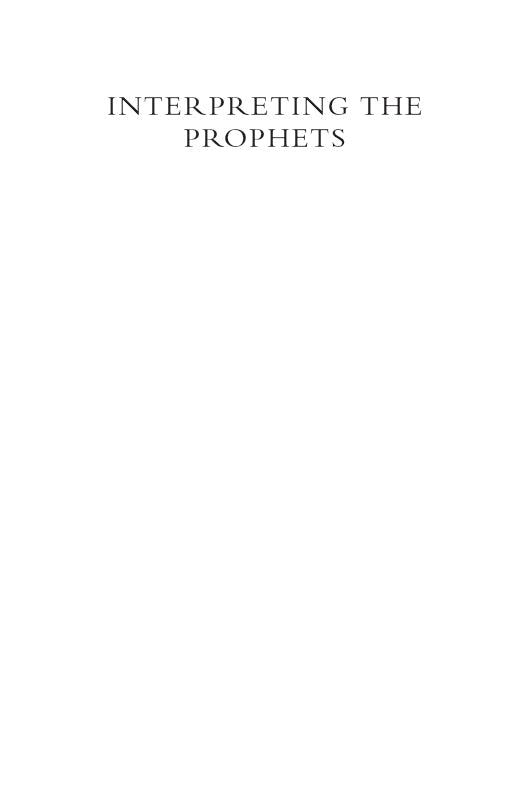 Cover image for Interpreting the Prophets, isbn: 9780281069057