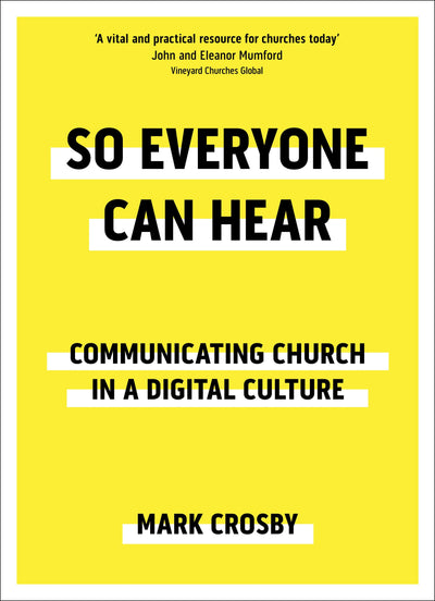 Cover image for So Everyone Can Hear, isbn: 9780281082148