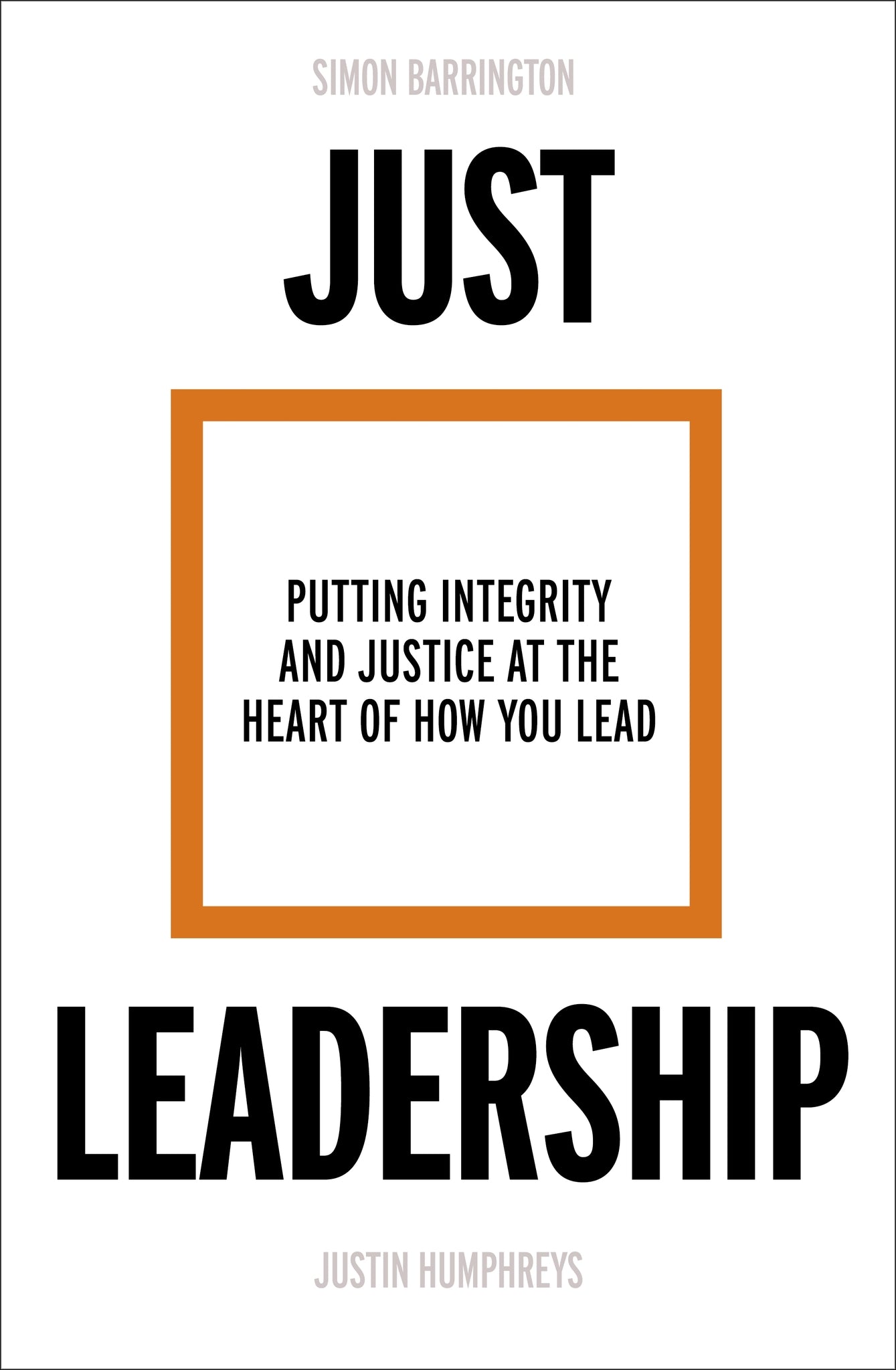 Cover image for Just Leadership ISBN 9780281085538