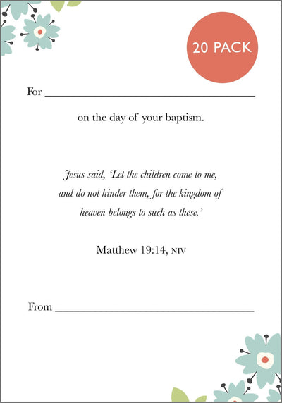 Cover image for Baptism card 2024, isbn: 9780281089949