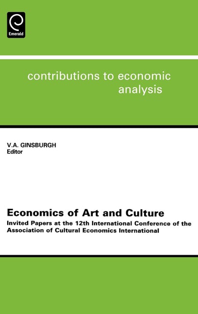 Book cover image for Economics of Art and Culture ISBN: 9780444509956