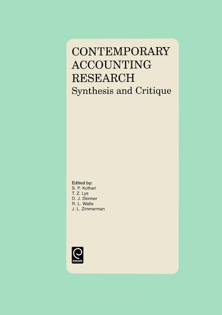 Book cover image for Contemporary Accounting Research ISBN: 9780444510877