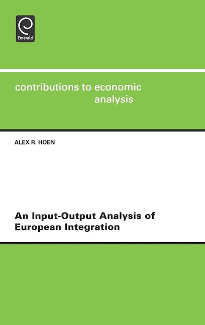 Book cover image for An Input-output Analysis of European Integration ISBN: 9780444510884
