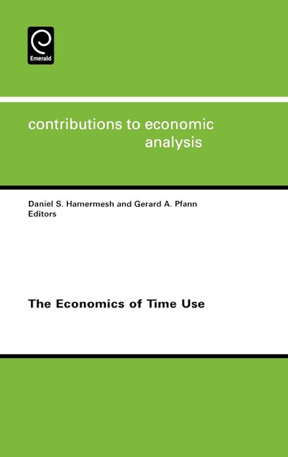 Book cover image for The Economics of Time Use ISBN: 9780444515346