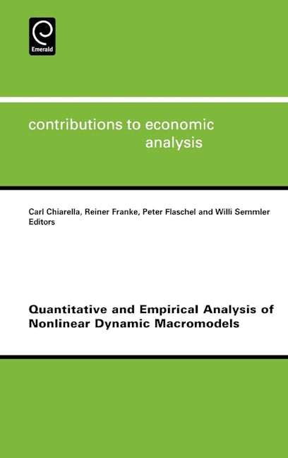 Book cover image for Quantitative and Empirical Analysis of Nonlinear Dynamic Macromodels ISBN: 9780444521224