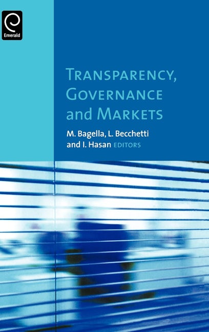 Book cover image for Transparency, Governance and Markets ISBN: 9780444527226