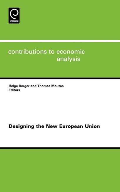 Book cover image for Designing the New European Union ISBN: 9780444529688