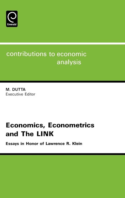 Book cover image for Economics, Econometrics and the LINK ISBN: 9780444817877