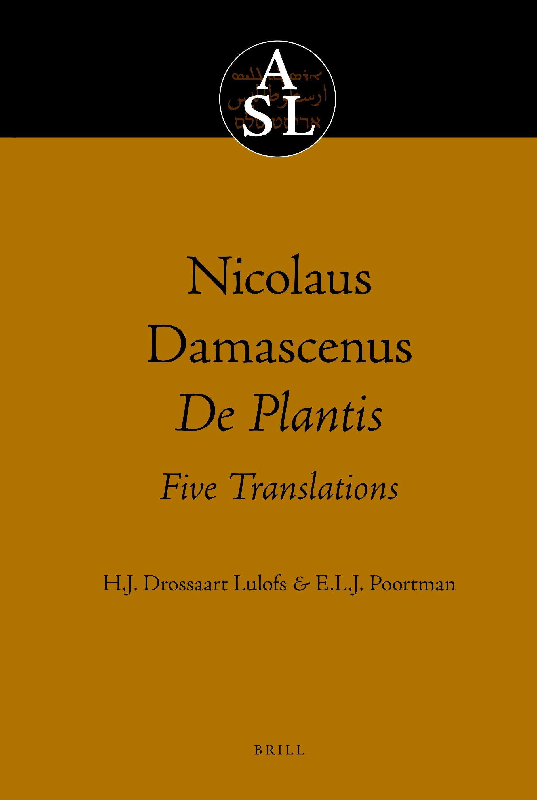 Book cover image for Nicolaus Damascenus. De Plantis. Five Translations ISBN: 9780444857033