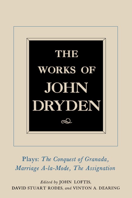 The Works of John Dryden, Volume XI