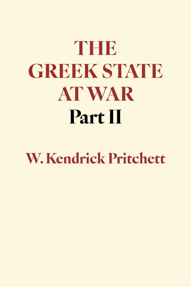 Cover image for The Greek State at War, Part II, isbn: 9780520025653