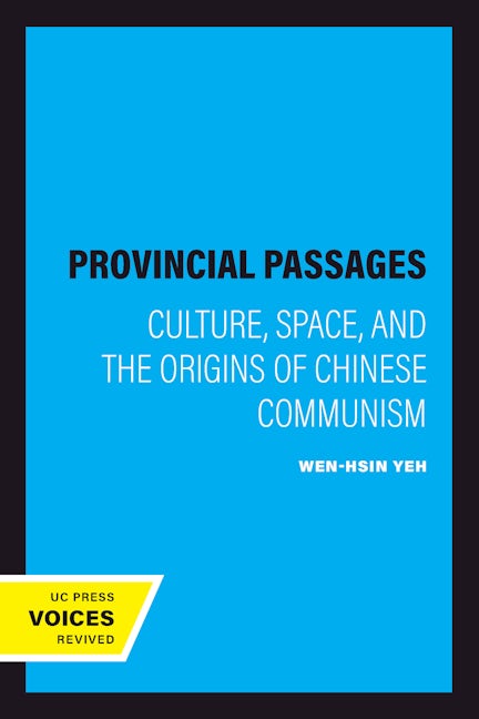 Book cover image for Provincial Passages ISBN: 9780520200685