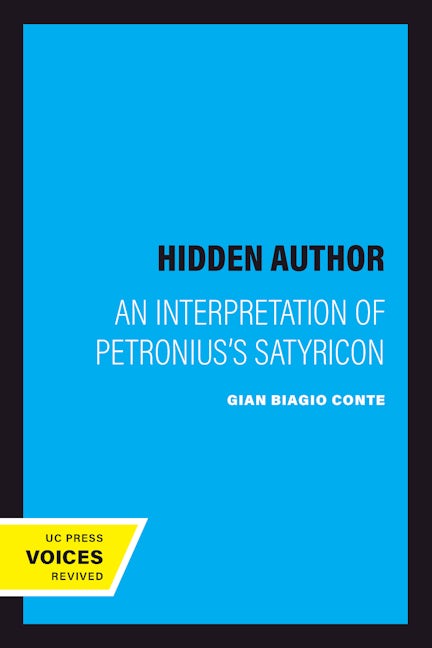 Book cover image for The Hidden Author ISBN: 9780520207158