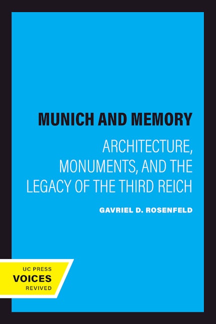 Book cover image for Munich and Memory ISBN: 9780520219106