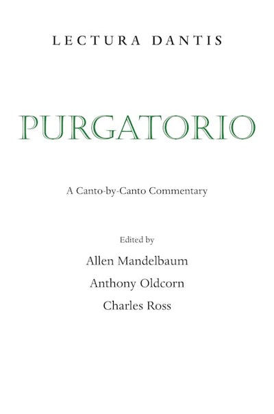 Lectura Dantis, Purgatorio