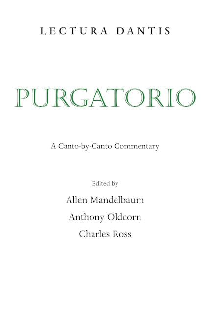 Lectura Dantis, Purgatorio