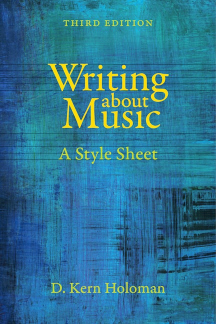 Book cover image for Writing about Music ISBN: 9780520281530