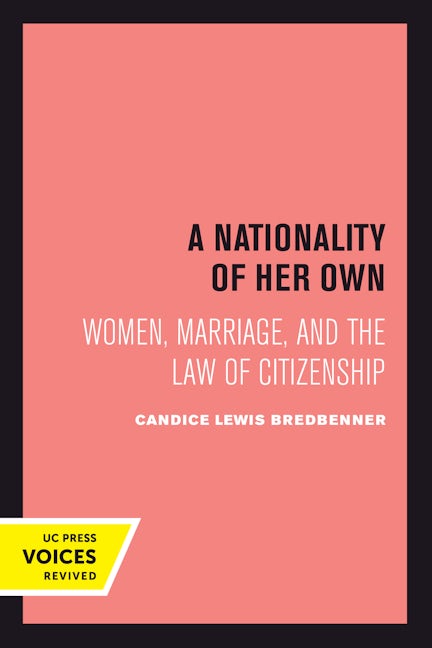 Book cover image for A Nationality of Her Own ISBN: 9780520301085
