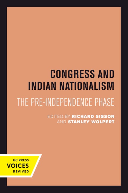 Book cover image for Congress and Indian Nationalism ISBN: 9780520301634