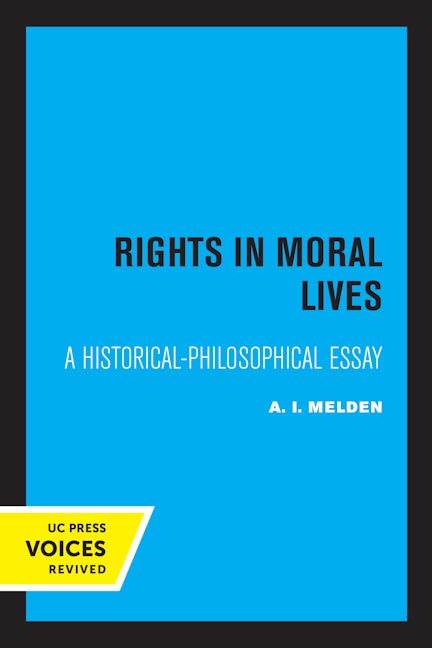 Book cover image for Rights in Moral Lives ISBN: 9780520304888