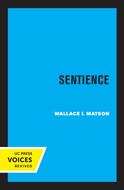 Book cover image for Sentience ISBN: 9780520307094