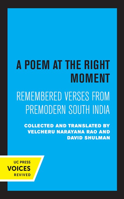 Book cover image for A Poem at the Right Moment ISBN: 9780520309470