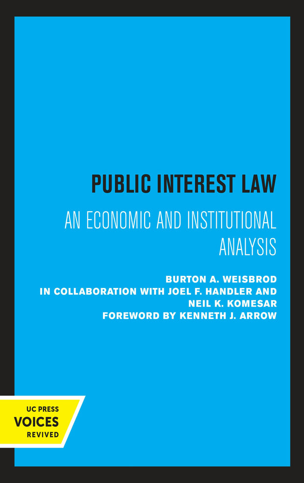 Cover image for Public Interest Law, isbn: 9780520310803