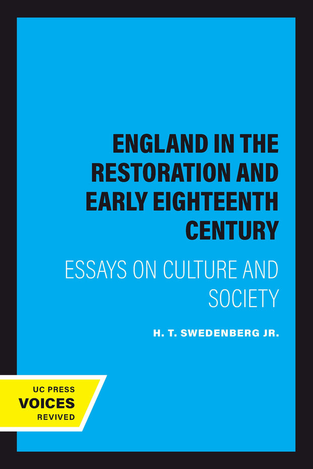Cover image for England in the Restoration and Early Eighteenth Century, isbn: 9780520312906
