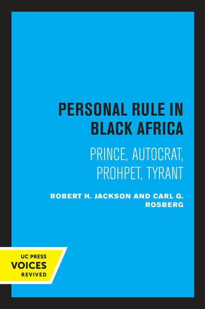 Cover image for Personal Rule in Black Africa, isbn: 9780520313071