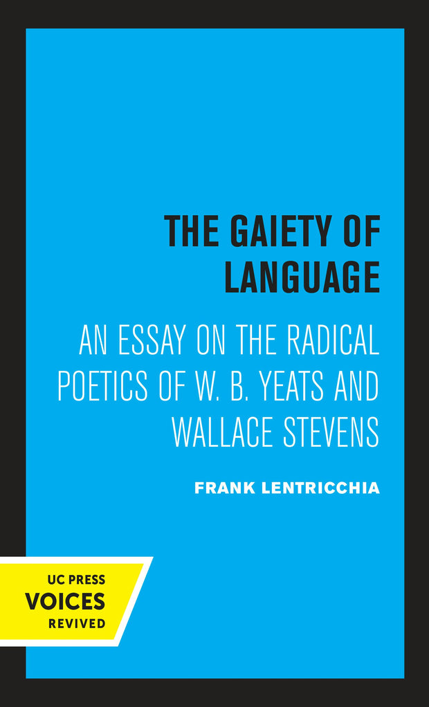 Cover image for The Gaiety of Language, isbn: 9780520315631