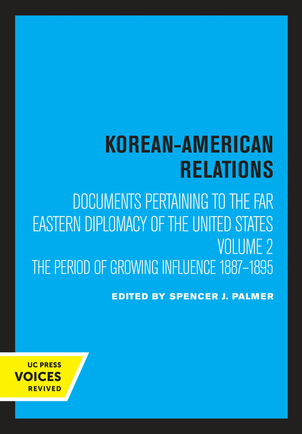 Cover image for Korean-American Relations, isbn: 9780520316713