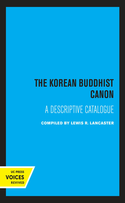 Cover image for The Korean Buddhist Canon, isbn: 9780520317505