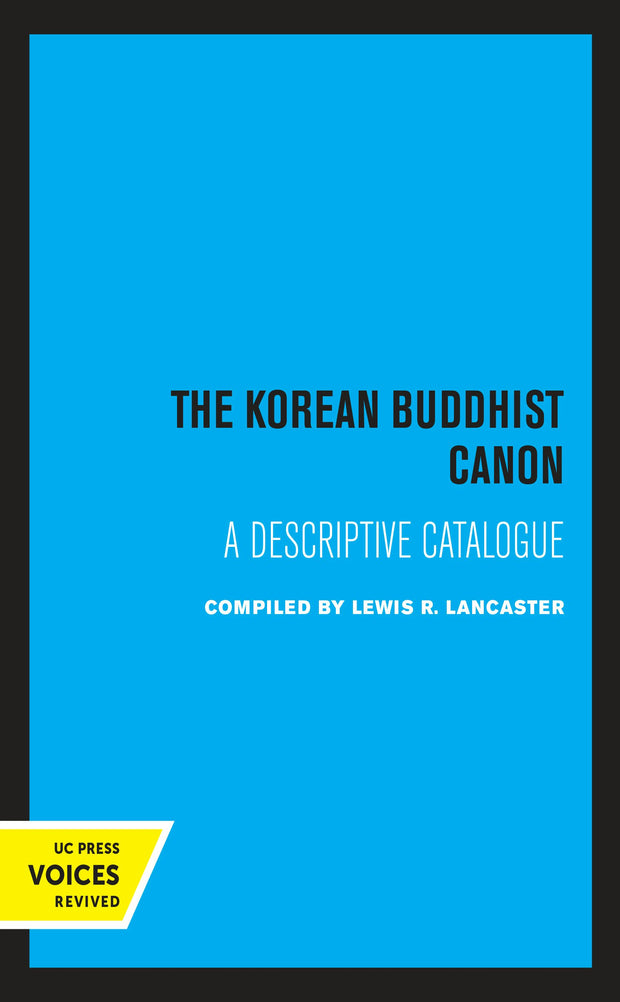 Cover image for The Korean Buddhist Canon, isbn: 9780520317505
