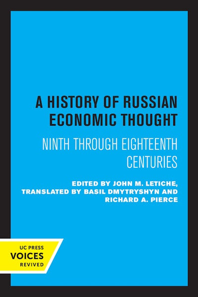 A History of Russian Economic Thought