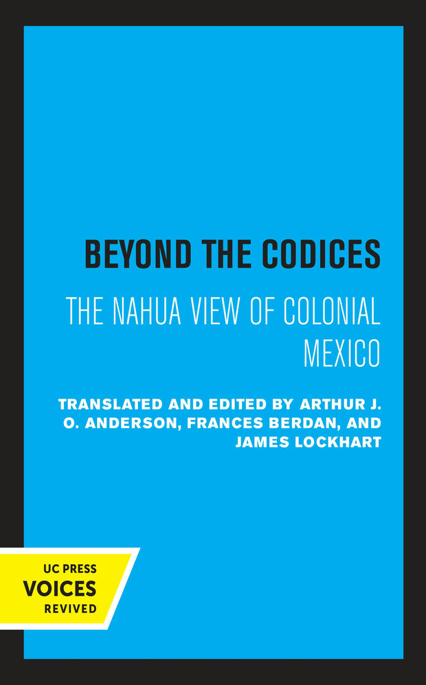 Cover image for Beyond the Codices, isbn: 9780520320826